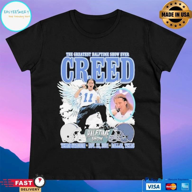 The Greatest Halftime Show Ever Creed Halftime Show Texas Stadium Nov 22 2001 Dallas Texas T-shirts