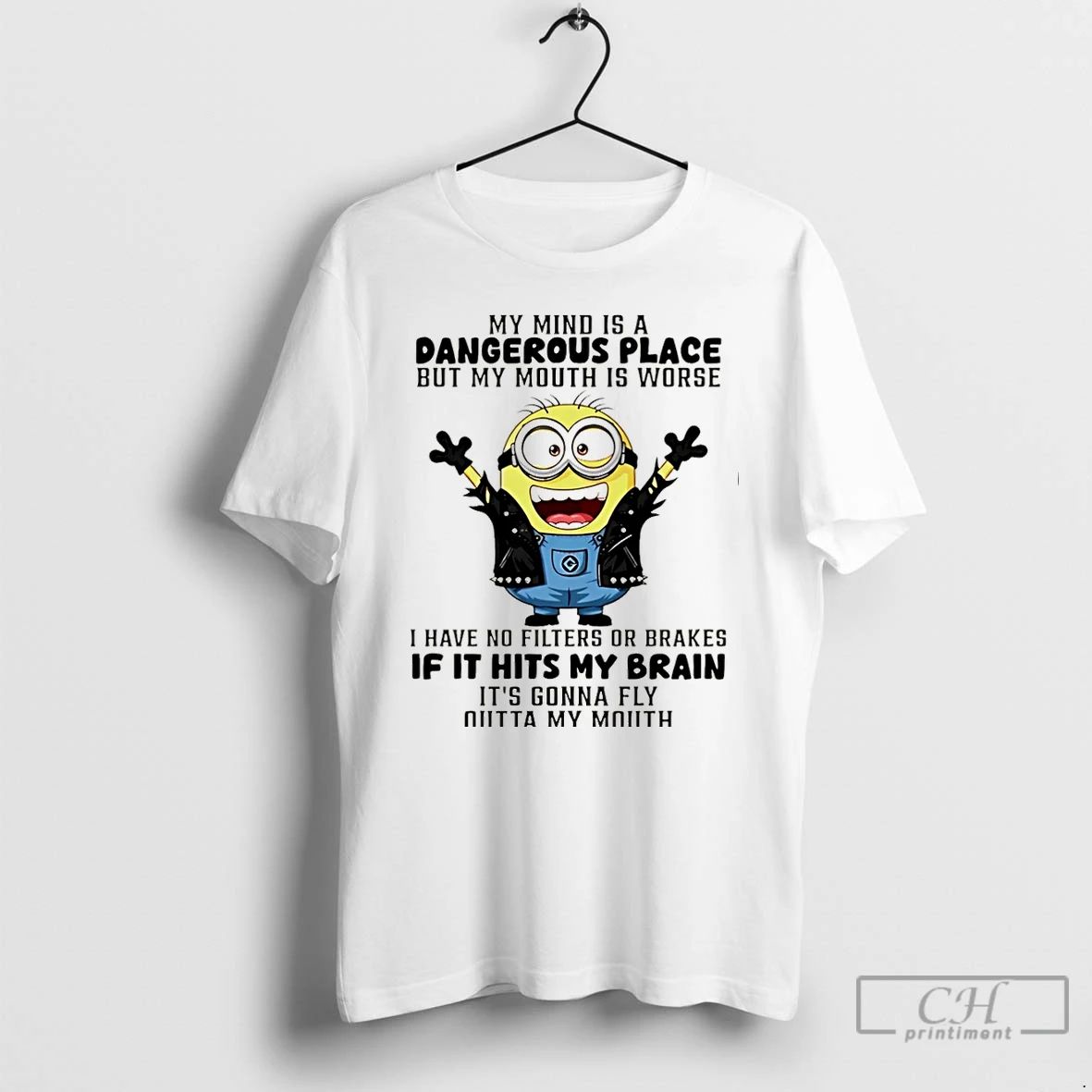 Premium Minion My Mind Is A Dangerous Place But My Mouth Is Worse Christmas