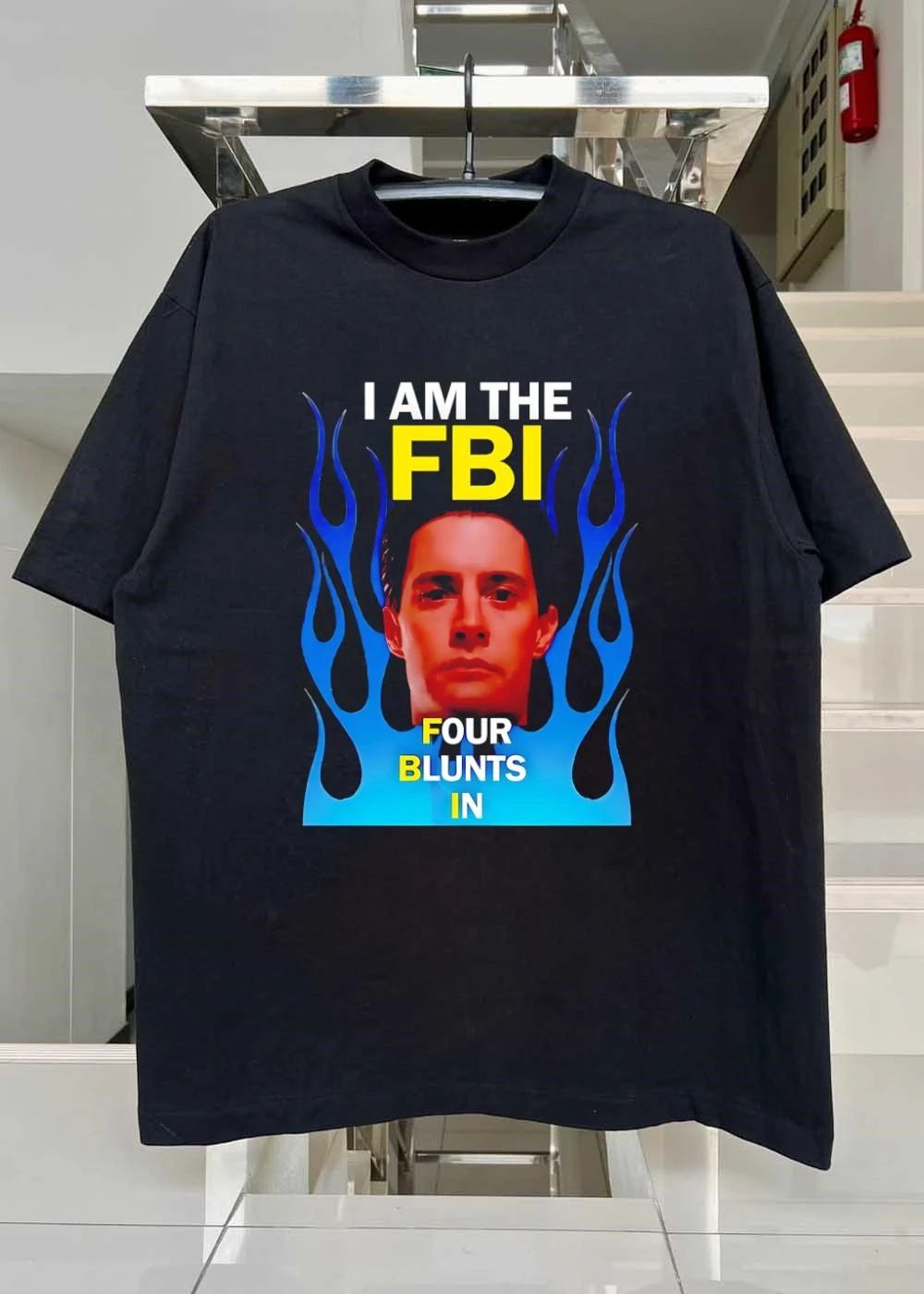 Special Agent Dale Cooper I Am The FBI Four Blunts In T-Shirt