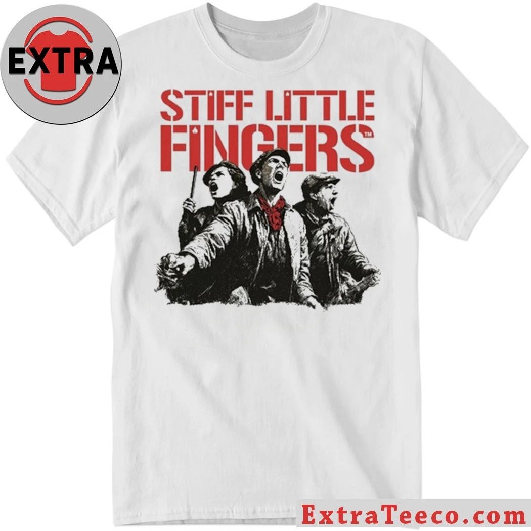 Stiff Little Fingers Raise Your Voice Ecru Tour T-Shirt