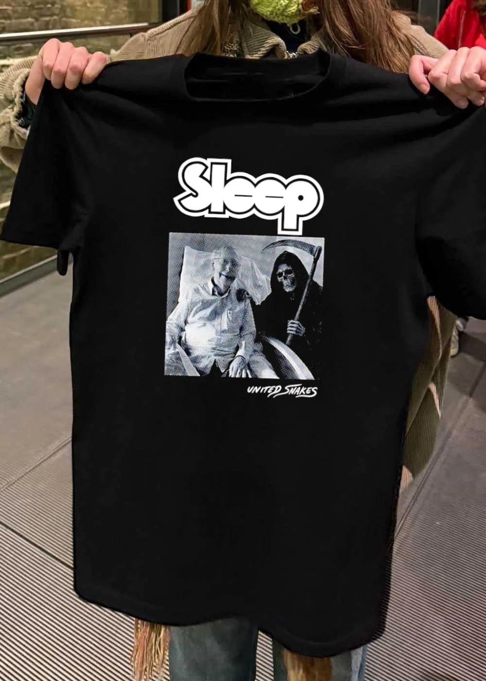 United Snakes Grim Reaper Holding Scythe Sleep Logo Shirt
