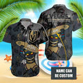 Vegas Golden Knights Tiki Surf Custom Hawaiian Shirt