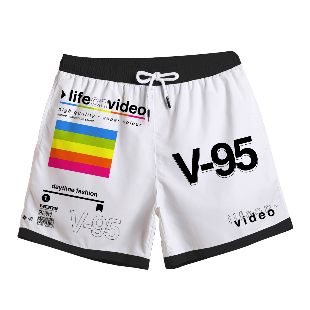 Life On Video Swim Trunks