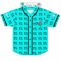 BEST Vibrant Holo 99 cyan Baseball Jersey