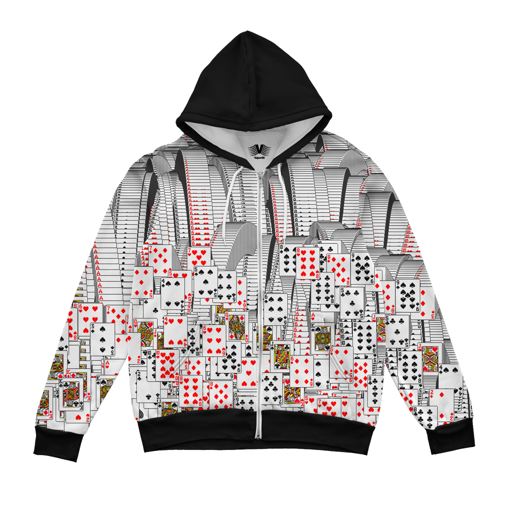Victory Glitch Zip Up Hoodie