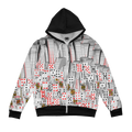 Victory Glitch Zip Up Hoodie