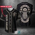 Viking Son Of Odin Valhalla Skull Baseball Jersey