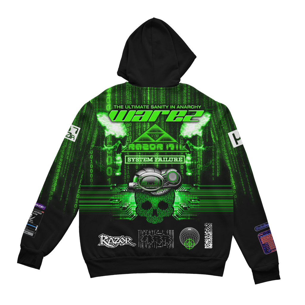 Warez Net Zip Up Hoodie
