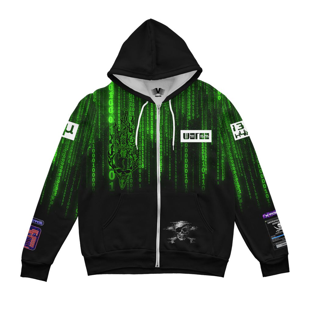 Warez Net Zip Up Hoodie