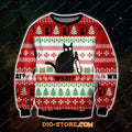 What? Black Cat 3D Print Ugly Christmas Sweater