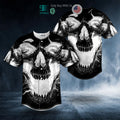 BEST White Ghost Skull Baseball Jersey