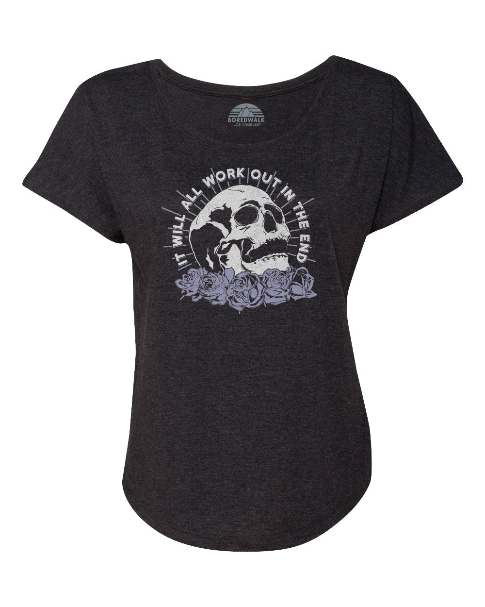 Women's It Will All Work Out In The End Scoop Neck T-Shirt