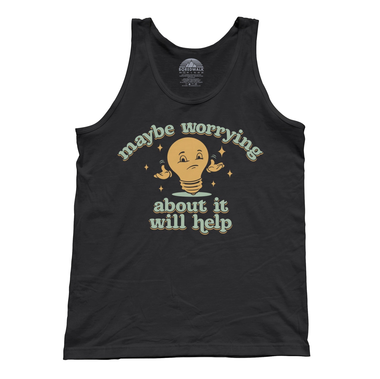 Unisex Maybe Worrying About It Will Help Anxiety Tank Top