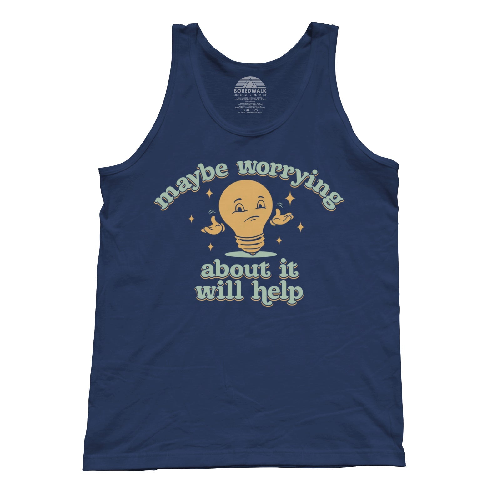 Unisex Maybe Worrying About It Will Help Anxiety Tank Top