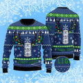 Xmas Deer Busch Light Ugly Christmas Sweater
