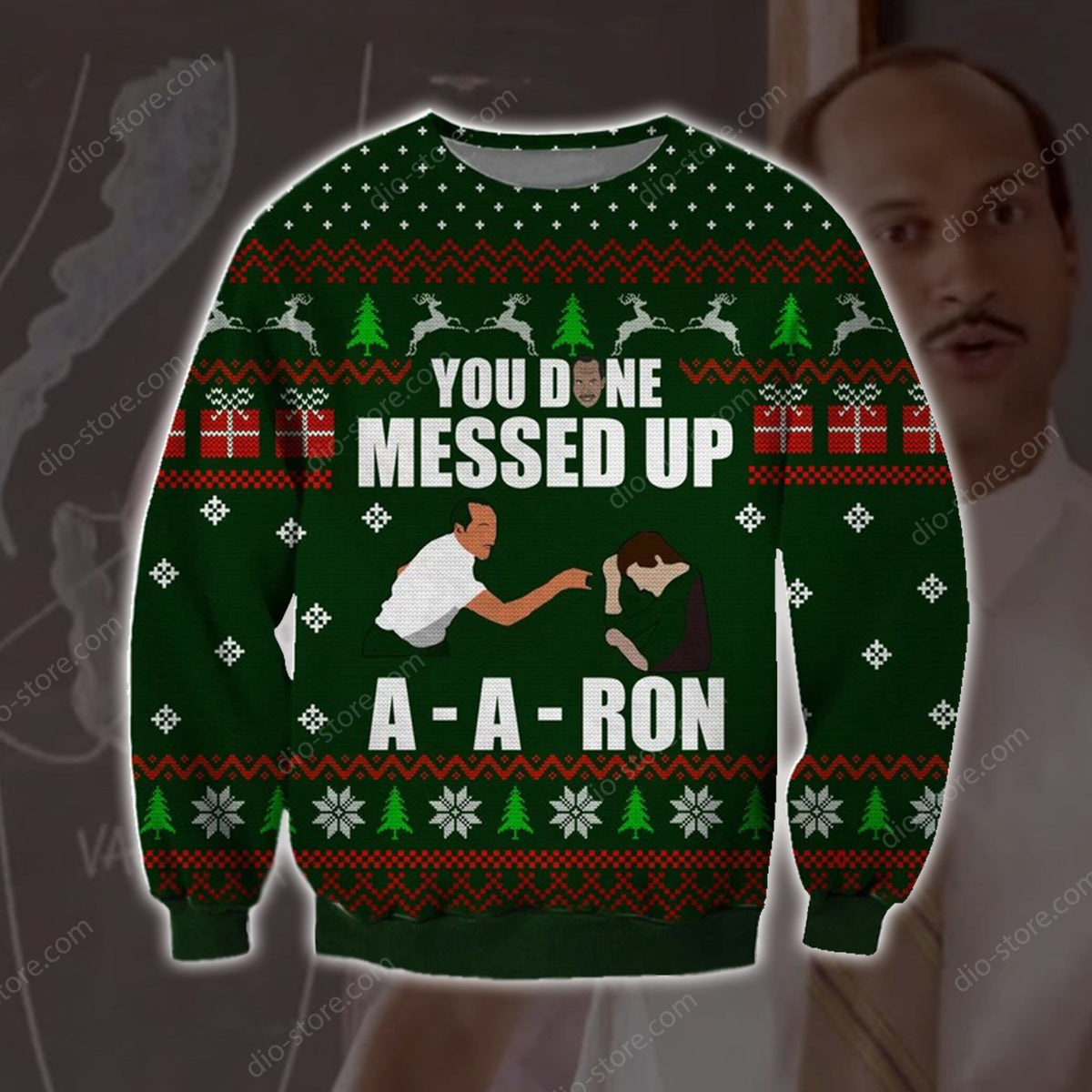 You Done Messed Up A Aron Knitting Pattern 3D Print Ugly Christmas Sweater