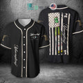 BEST Yuengling Beer United States Flag black Baseball Jersey